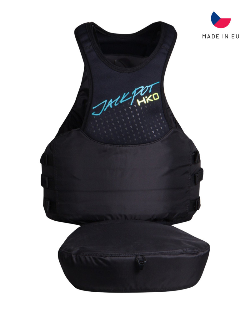 Schwimmweste mit integriertem Auftriebselement, ergonomischer Form und sicherem Sitz für maximale Performance.