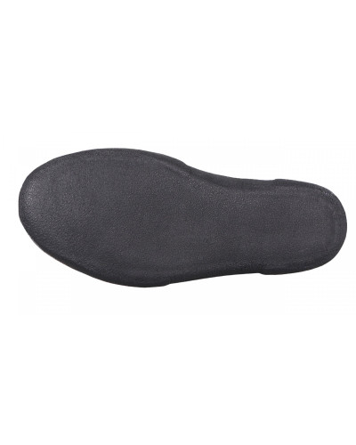 Schwarze Neoprensocke mit niedrigem Schaft, flexibler Passform und griffiger Sohle für Wassersport.