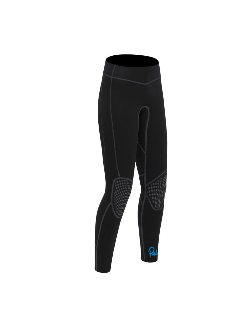 Neoprenhose, flexibel und wärmeisolierend, mit verstärkten Partien für optimalen Schutz und Bewegungsfreiheit im Kajak.