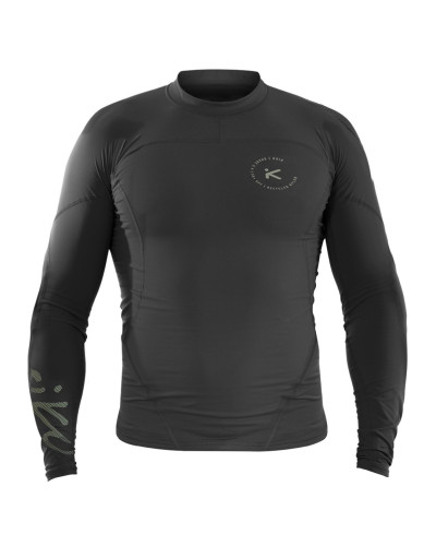 Gelbes Performance-Langarmshirt mit athletischem Schnitt und elastischem Material für maximale Bewegungsfreiheit.