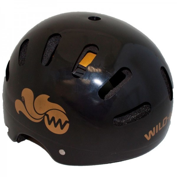 Schwarzer Slalom-Helm mit kompakter Form, robuster Schale und verstellbarem Kinnriemen für sicheren Wettkampf-Sitz.