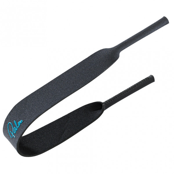 Neoprene glasses strap with adjustable cord for a secure fit of sports glasses while paddling.